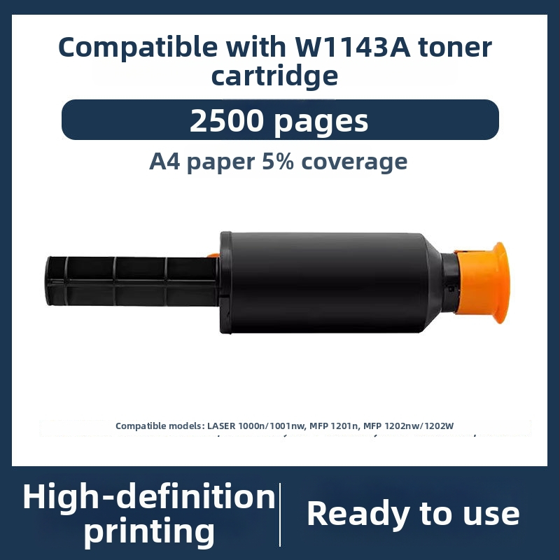 Toner kaseta za HP W1143A/143A, 144A – kompatibilna s 1000A/1000W/1000N i MFP 1200A/1200W