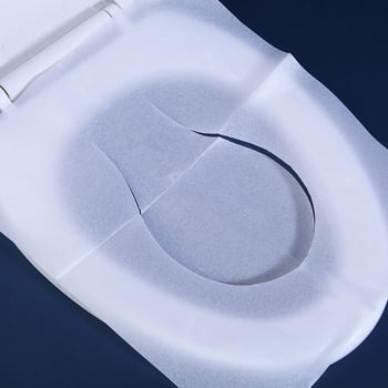 Vodotopiva jednorazna podloga za sjedalo WC-a, papirnata, debljina 16 g, dimenzije 425 × 360 mm