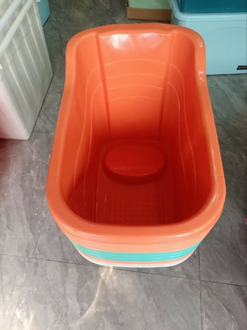 Dječja kada za kupanje s poklopcem, za bebe i malu djecu, ekstra velika veličina