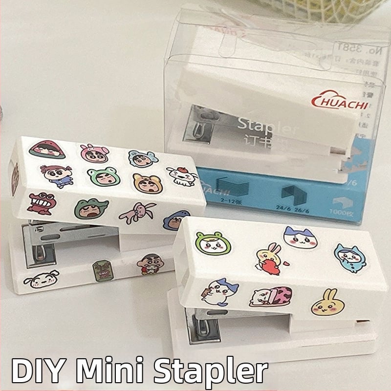 Slatka mini spajalica sa Shin-Chan i Chiikawa – DIY crtani film, kompaktno, za učenike