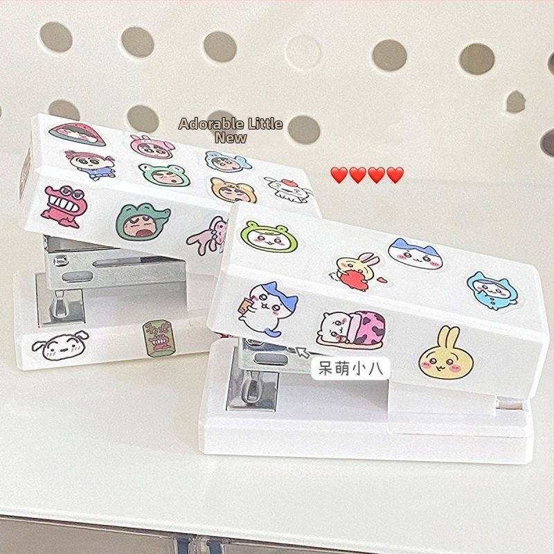 Roztomilý mini zväzovač so Shin-Chan a Chiikawa – DIY kreslený dizajn, kompaktný, pre študentov
