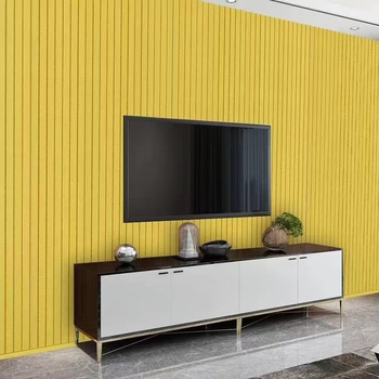 Zvučno apsorbirajući zidni paneli od vlakana bambusovog drva, dimenzije 210×12 cm, za konferencijske sobe, moderni minimalistički dizajn, na zid, vodootporni