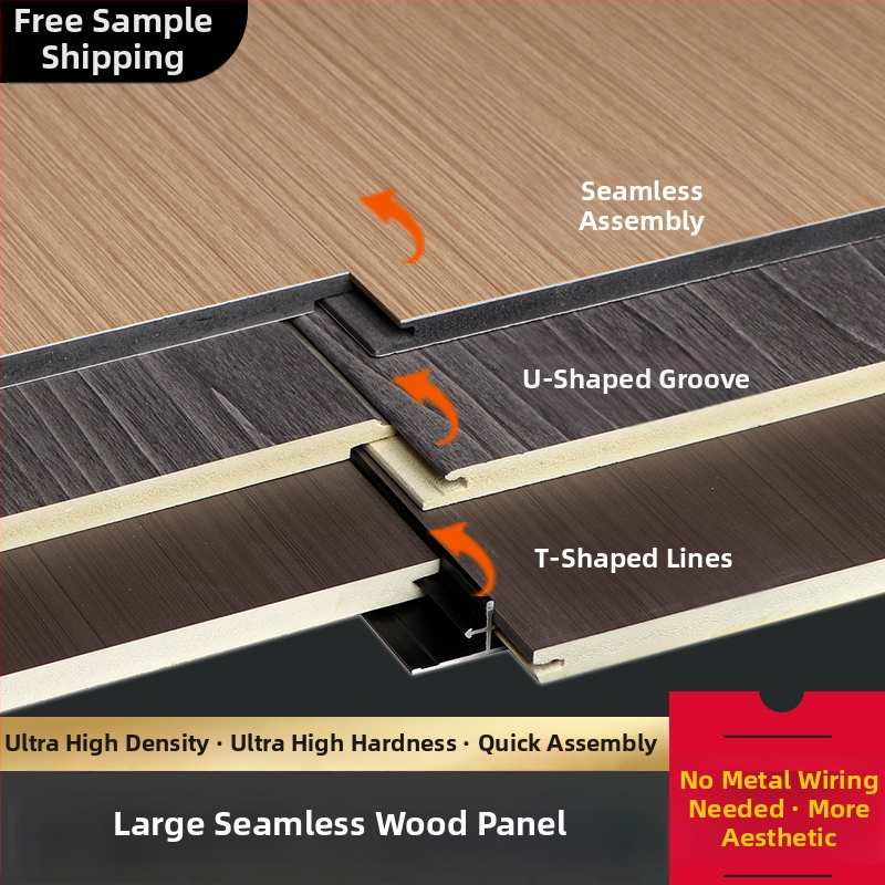 Panel steny z bambusových vlákien s dreveným povrchom, odolný voči nárazom