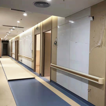 Panel za zid s furnirom od drveta i kalcij silikat, bez boje, medicinski antibakterijski panel, otporan na vatru i vlagu