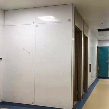 Panel za zid s furnirom od drveta i kalcij silikat, bez boje, medicinski antibakterijski panel, otporan na vatru i vlagu