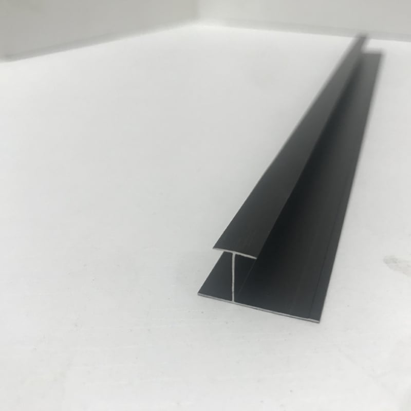 9 mm rubni trak za zidni panel s furniranim drvetom, dekorativni aluminijski profil, I‑oblik linija, kvadratni Yin–Yang kutni trak