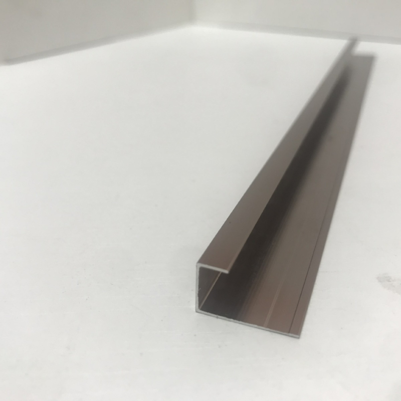 9 mm rubni trak za zidni panel s furniranim drvetom, dekorativni aluminijski profil, I‑oblik linija, kvadratni Yin–Yang kutni trak