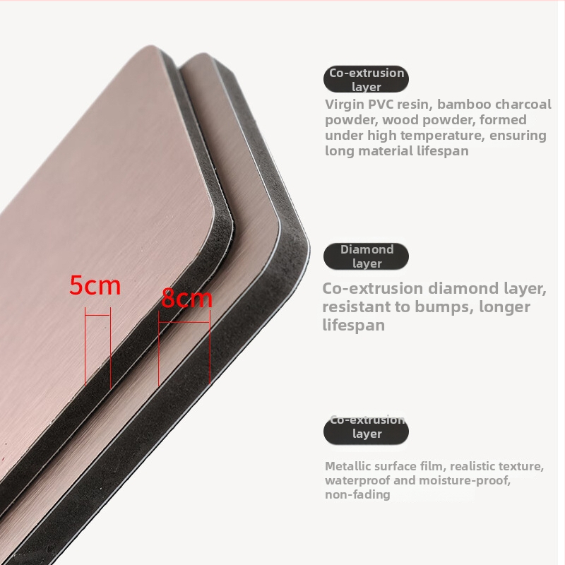 Integrirani panel za zid televizora od bambusovog drveta i vlakana ugljika, vodootporan, visokodenzitetna karbonska kristalna ploča, dekorativna bambus površina