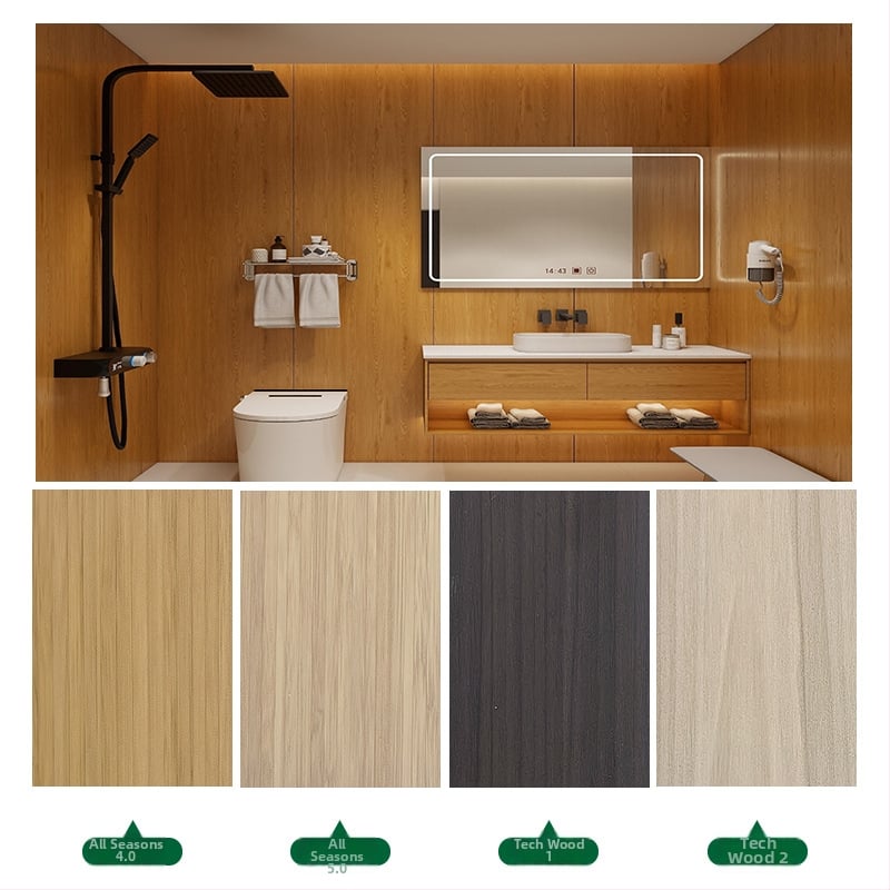 SPC kamenný kryštálový stenový panel do kúpeľne – vodotesný dekoratívny stenový panel
