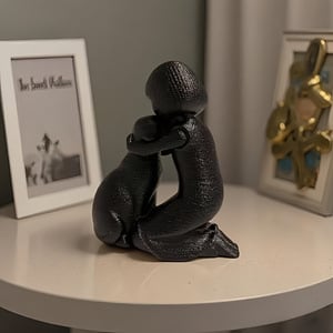 3D ispisana mirna statua, ukrasni predmet, kreativni blagdanski dar.