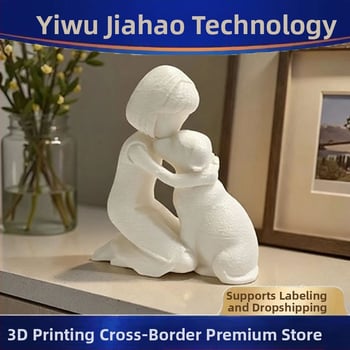 3D ispisana mirna statua, ukrasni predmet, kreativni blagdanski dar.
