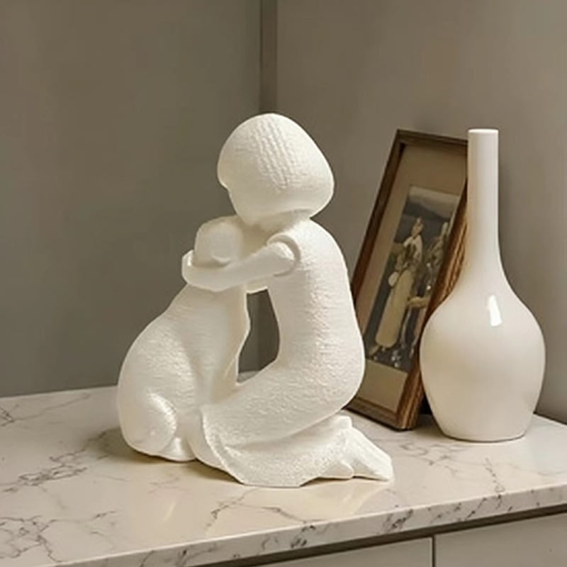 3D ispisana mirna statua, ukrasni predmet, kreativni blagdanski dar.