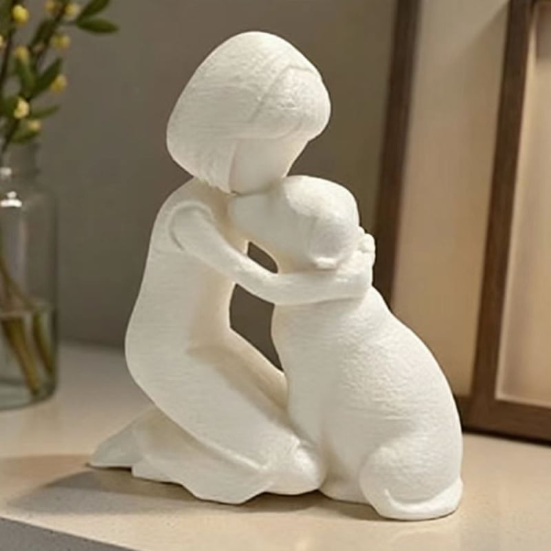 3D ispisana mirna statua, ukrasni predmet, kreativni blagdanski dar.