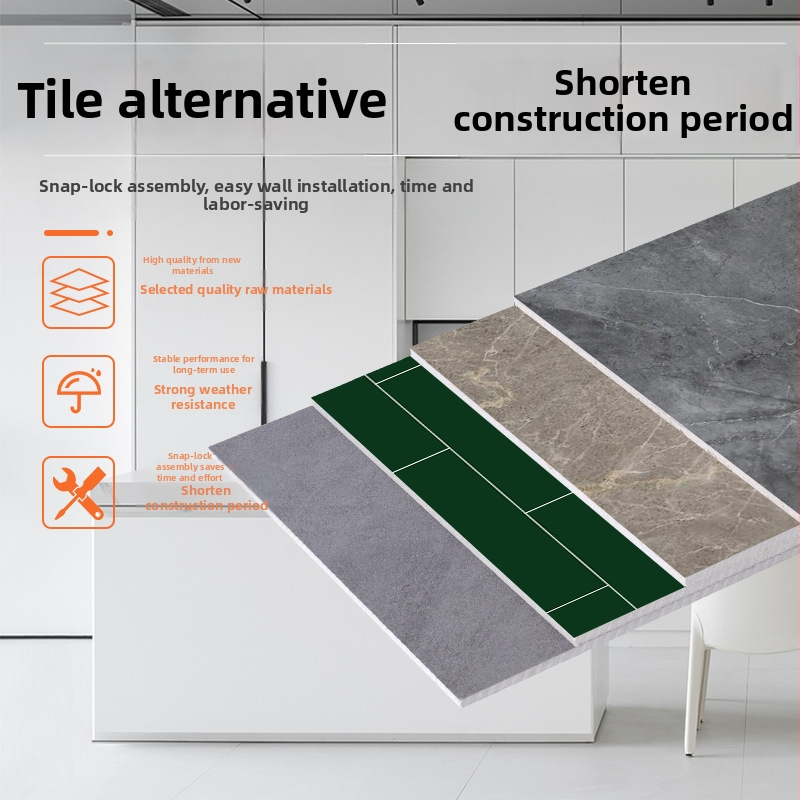 SPC kamennokristálový stenový panel do kúpeľne – vodotesný, požiarne odolný, imitácia porcelánu pre hotely a ubytovanie