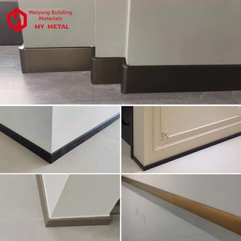 Aluminijski prag s dekorativnom trakom 6 cm/8 cm za zidove i keramičke pločice, metalni podnožni profil