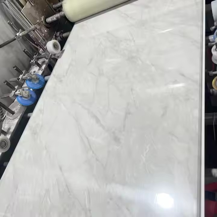 PVC integrirani zidni i stropni panel, ploča od kameno-plastike s uzorkom mramora, vodootporna i vatrootporna