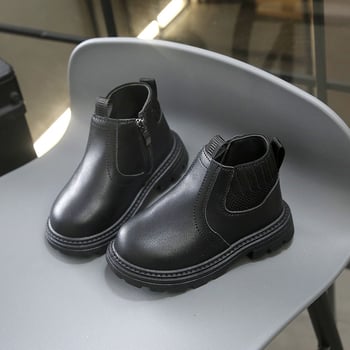 Dječje martinske čizme s bočnim zatvaračem, britanski stil, gumeni potplat, sve sezone, uzrast 4–12 godina