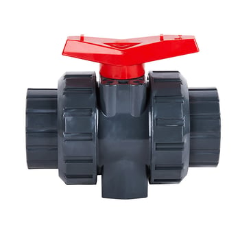 UPVC plastični kuglični ventil sa socket priključkom, GB standard, dvostruki spoj, otporan na koroziju, adhezivno spajanje