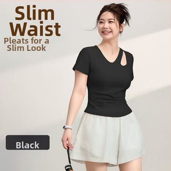Ljetna ženska majica za jogu, brzo sušenje, slim fit, plus size, za pilates i trčanje