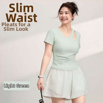Ljetna ženska majica za jogu, brzo sušenje, slim fit, plus size, za pilates i trčanje