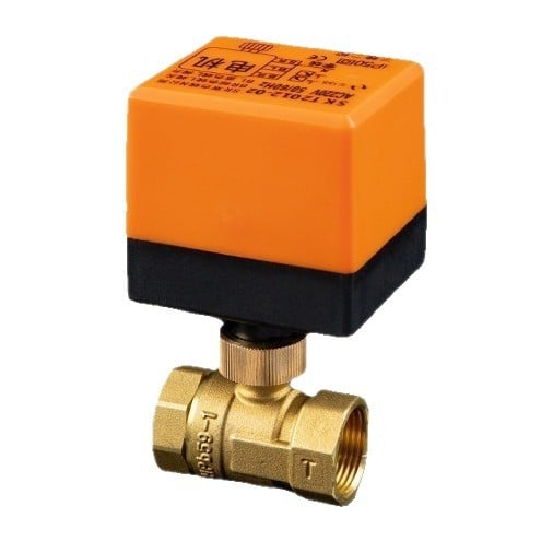 DN15-50 dvostruki kuglični ventil s električnim pogonom 220V AC, za centralni klimatizacijski fan coil, tri vodiča