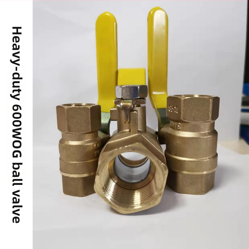 Guangjin Metal Products 600WOG mosadzový guľový ventil, americký štandard, NPT závit