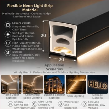 Vodootporna silikon LED traka, 24V, samoljepljiva, 120 LED (2835), unutarnje osvjetljenje s aluminijskim kanalom, dimmabilna