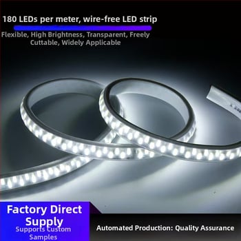 LED trak 110V za vanjsko vodootporno osvjetljenje i kućne/projekte namjene, visoka svjetlina, 5730 LED, 180 LED, 18W, 3000K/4000K/6500K, fleksibilan, velika gustoća
