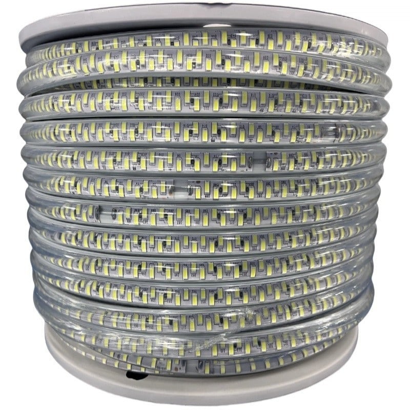 LED trak 110V za vanjsko vodootporno osvjetljenje i kućne/projekte namjene, visoka svjetlina, 5730 LED, 180 LED, 18W, 3000K/4000K/6500K, fleksibilan, velika gustoća