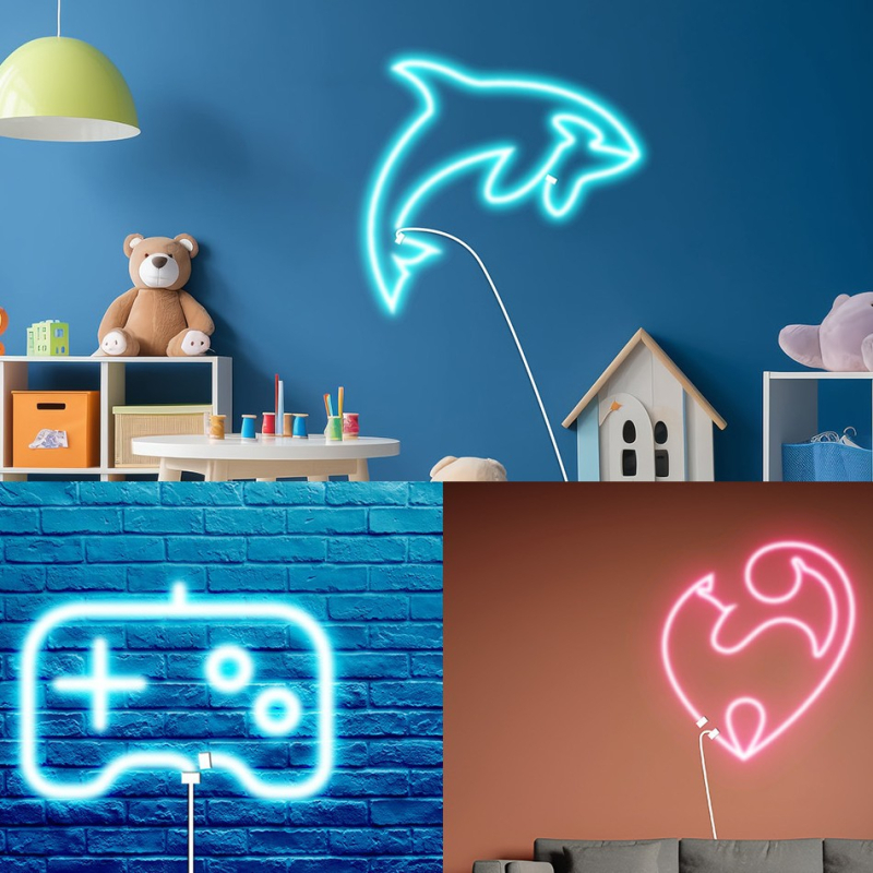RGB LED traka neon – set, vanjska vodootporna i fleksibilna silikonska traka za kućište računala, kreativni DIY