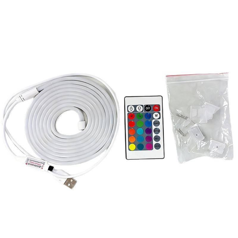 RGB LED traka neon – set, vanjska vodootporna i fleksibilna silikonska traka za kućište računala, kreativni DIY
