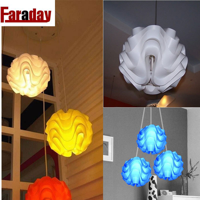 Abazur za viseću i podnu svjetiljku, DIY dodaci za lampu u obliku valovite kugle, plastični lanterna dekorativno osvjetljenje