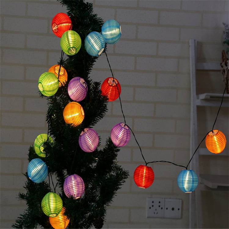 Solarna LED lanac svjetla za vanjsku dekoraciju, vodootporna najlon tkanina, 30 LED