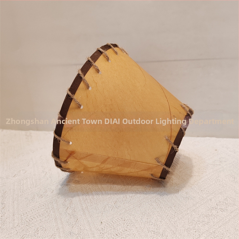 Ručne vyrobené tienidlo z pergamenového papiera s šnúrkou – DIY, americký country retro stolná lampa kryt
