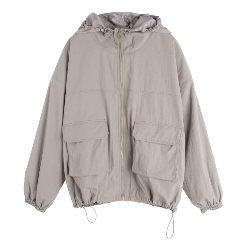 K2677 Hanorac cu glugă pentru primăvară-toamnă și pantaloni cargo, set de două piese pentru femei plus size