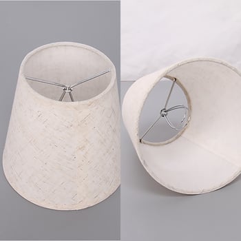 Ručni abažur od lanenog platna za lustere, noćne lampe i podne lampe; mali format, sjenilo s anti-refleksnim učinkom
