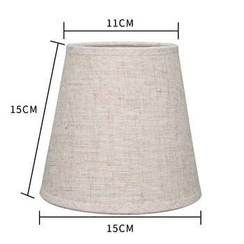 Ručni abažur od lanenog platna za lustere, noćne lampe i podne lampe; mali format, sjenilo s anti-refleksnim učinkom
