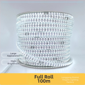 LED pás 110V so šošovkou, dvojradový, 180 LED, vonkajší vodotesný, veľmi jasný, jemné svetlo