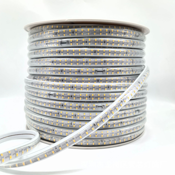 110V LED traka s lećom, dvostruki red, 180 LED, vanjska vodootporna, vrlo jaka svjetlost, mekana svjetlost