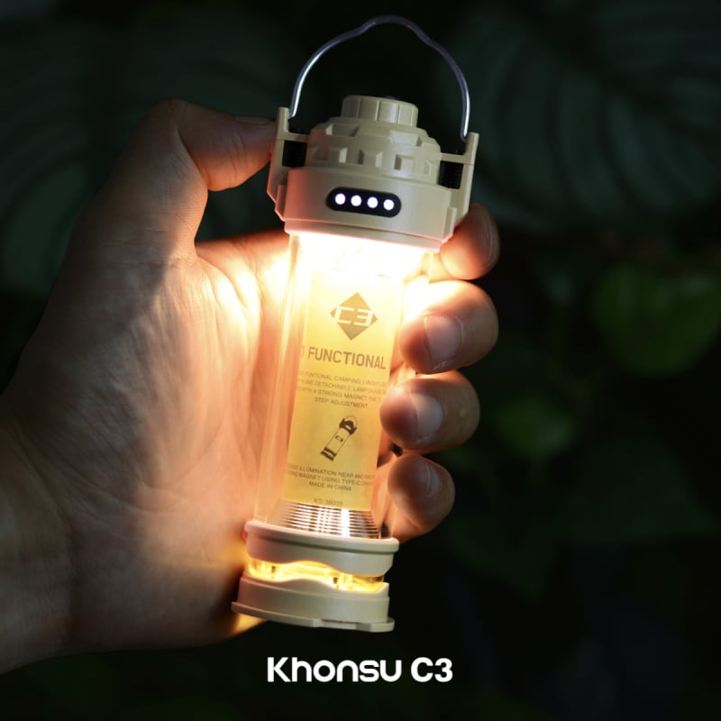 Khonsu C3 Taktička Kamping Svjetiljka LED Punjiva Višefunkcionalno Svjetlo za Šator