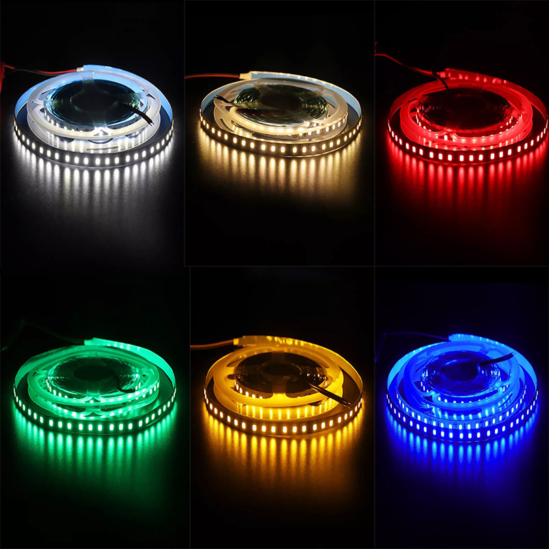 2835 LED traka, 12V, 120 LED, širina 8 mm, aluminijski kanal, ledeno plava boja