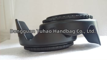 49mm σκιάστρο φακού σε σχέδιο λωτού, καθολικό, αντιανακλαστικό, μαύρο