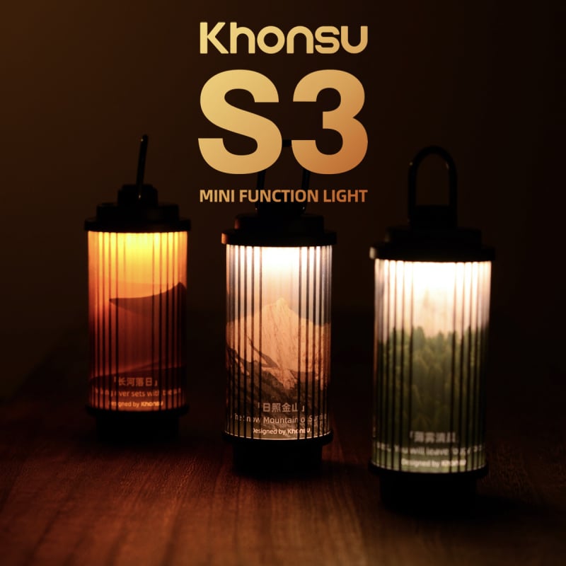 Khonsu S3Mini Punjivo Kamping Svjetlo za Šator - Višefunkcijsko LED Svjetlo