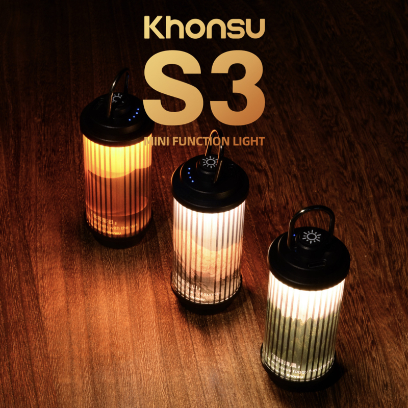 Khonsu S3Mini Punjivo Kamping Svjetlo za Šator - Višefunkcijsko LED Svjetlo
