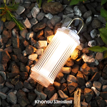Khonsu S3 Mini prozirna kamping svjetiljka, punjiva, višefunkcijska LED lampica za šator