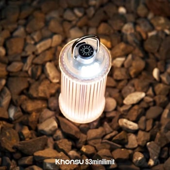 Khonsu S3 Mini prozirna kamping svjetiljka, punjiva, višefunkcijska LED lampica za šator