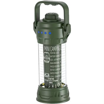 Vonkajšia táborová lampa s ultra dlhou výdržou batérie, LED prenostné atmosférické osvetlenie pre stan s kupolou, dvojité použitie – zavesenie alebo stojan