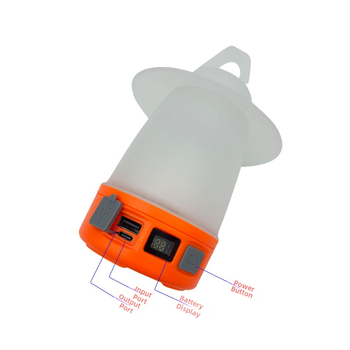 Viacúčelová kempingová lampa pre vonkajšie použitie, jasné svetlo, viaceré režimy, dvojhlavá lampa do stanu, ľahká a prenosná