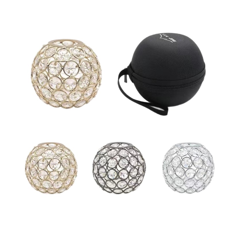 Vanjska kamping LED lampa s kristalnim abažurom i svjetlom za šator, uključuje torbu za pohranu