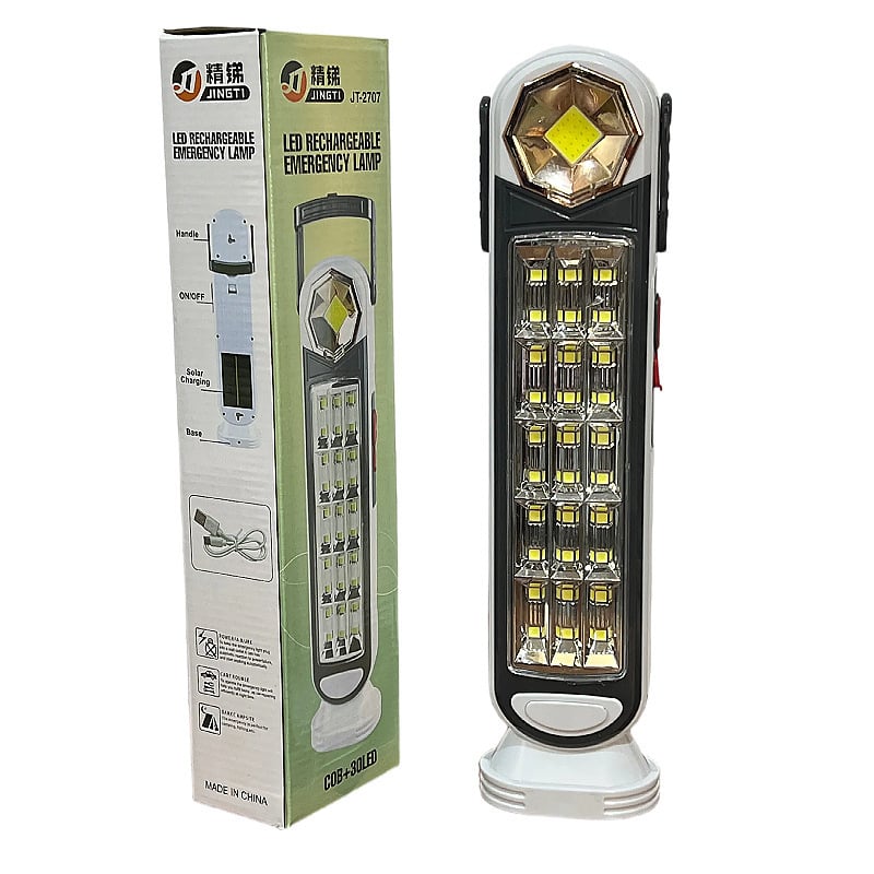 Solarna LED lampa za nuždu za kampiranje – punjiva, prijenosna vanjska svjetiljka s industrijskim reflektorom